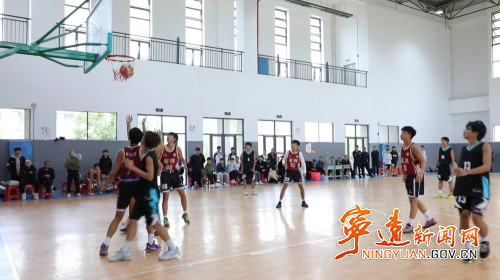 比赛设篮球, 布在宁远一, 永州市第五